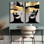 Wallity Conjunto de 2 Lienzos Decorativos Multicolor 45x70 cm